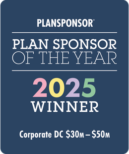Logo: 2025 PLANSPONSOR Plan Sponsor Of Year-Corporate DC $30MM-$50MM Winner