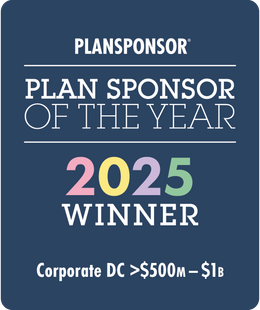 Logo: 2025 PLANSPONSOR Plan Sponsor Of Year_ Corporate DC >$500MM-$1B Winner