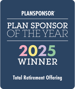 Logo: 2025 PLANSPONSOR Plan Sponsor Of Year_ Total Retirement Offering Winner