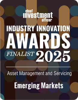 Logo: 2025 CHIEF INVESTMENT OFFICER Asset Management & Servicing Finalist: Emerging Markets