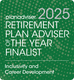 Logo: 2025 PLANADVISER Retirement Plan Adviser Of The Year_ Inclusivity and Career Development, Desk Plaque