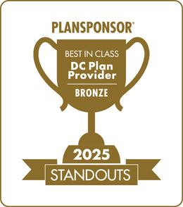 Logo: 2025 PLANSPONSOR Best in Class DC Plan Provider Standouts _ Bronze: Generic