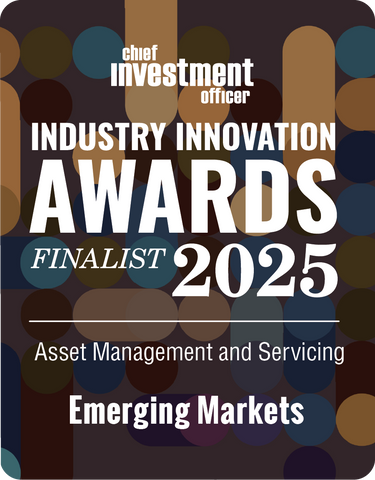 2025 CHIEF INVESTMENT OFFICER Asset Management & Servicing Finalist: Emerging Markets Desk Plaque