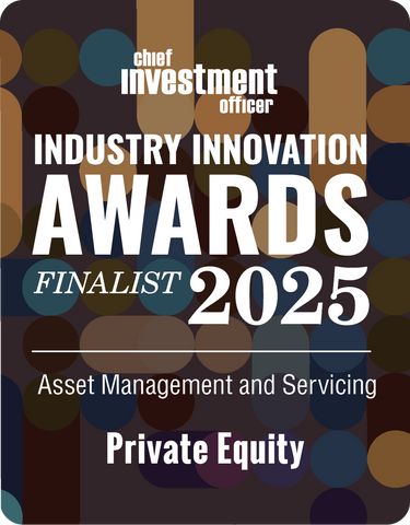 2025 CHIEF INVESTMENT OFFICER Asset Management & Servicing Finalist: Private Equity Desk Plaque