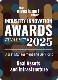 Logo: 2025 CHIEF INVESTMENT OFFICER Asset Management & Servicing: Real Assets & Infrastructure Desk Plaque