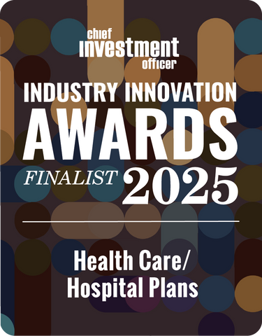 Logo: 2025 CHIEF INVESTMENT OFFICER Asset Owner Finalist: Health Care / Hospital Plans