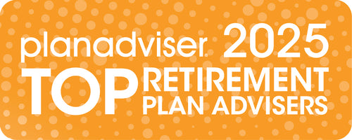 Logo: 2025 PLANADVISER Top Retirement Plan Advisers, Desk Plaque