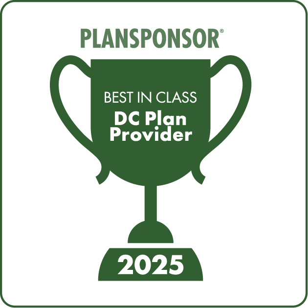 Logo: 2025 PLANSPONSOR Best in Class DC Plan Providers