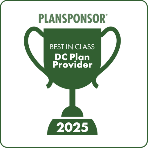 Logo: 2025 PLANSPONSOR Best in Class DC Plan Providers