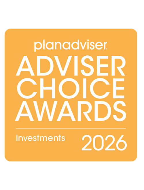 Logo: 2026 PLANADVISER Adviser Choice Awards - Investments