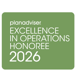 Logo: 2026 PLANADVISER Excellence in Operations Honoree 2026 Desk Plaque
