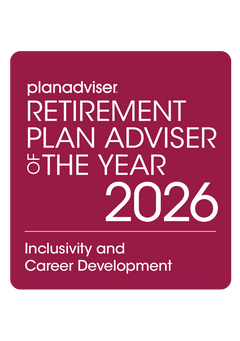Logo: 2026 PLANADVISER Retirement Plan Adviser Of The Year - Inclusivity and Career Development