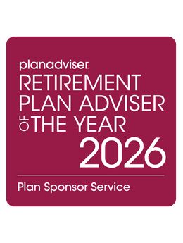Logo: 2026 PLANADVISER Retirement Plan Adviser of the Year - Plan Sponsor Service