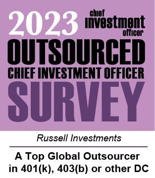 Logo: 2023 OCIO Survey logo _A Top Global Outsourcer in 401k, 403b or other DC