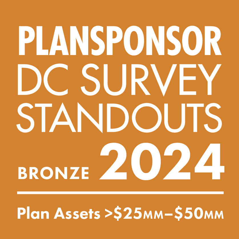 Logo: 2024 PLANSPONSOR DC Standout_ Bronze: Plan Assets >$25MM–$50MM