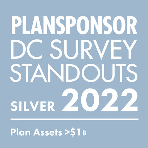 Logo: 2022 PLANSPONSOR DC Standout_ Silver: Plan Assets >$1B