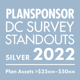 Logo: 2022 PLANSPONSOR DC Standout_ Silver: Plan Assets >$25MMâ€“$50MM