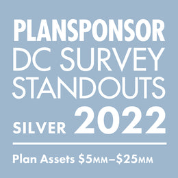 Logo: 2022 PLANSPONSOR DC Standout_ Silver: Plan Assets $5MMâ€“$25MM