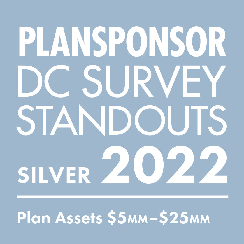Logo: 2022 PLANSPONSOR DC Standout_ Silver: Plan Assets $5MM–$25MM
